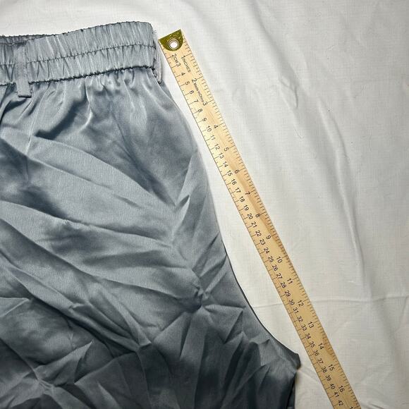 Rachel Zoe‎ Silky Grey Elastic Waist Pants Size XL Cargo Pockets High Waisted - Picture 6 of 8